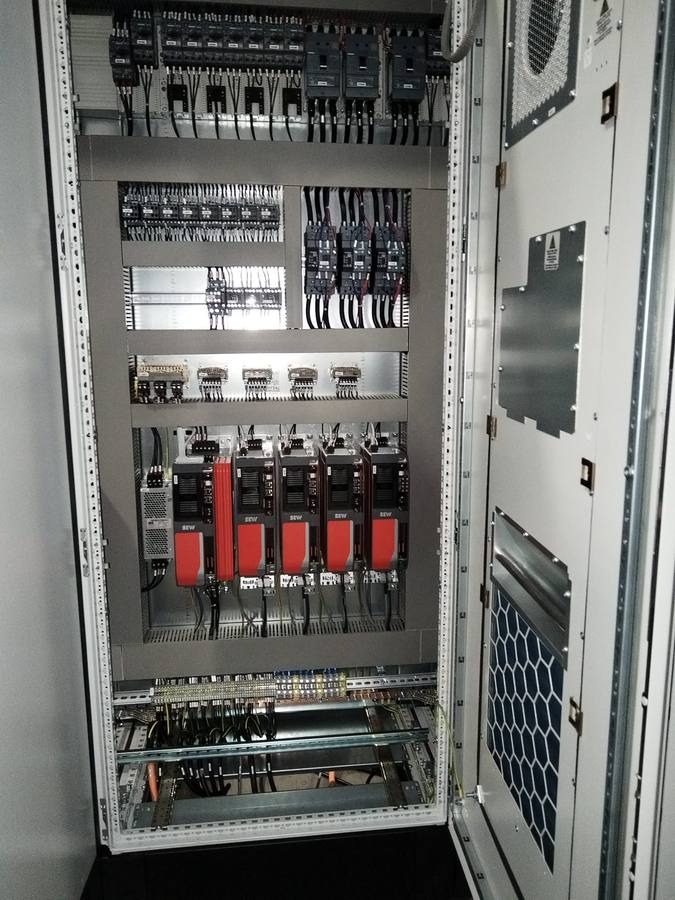 Wired automation panel interior